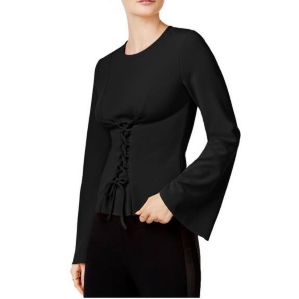 Bar III (Macy’s) NWT Bell-Sleeve Corset Top in XL - Picture 2 of 9